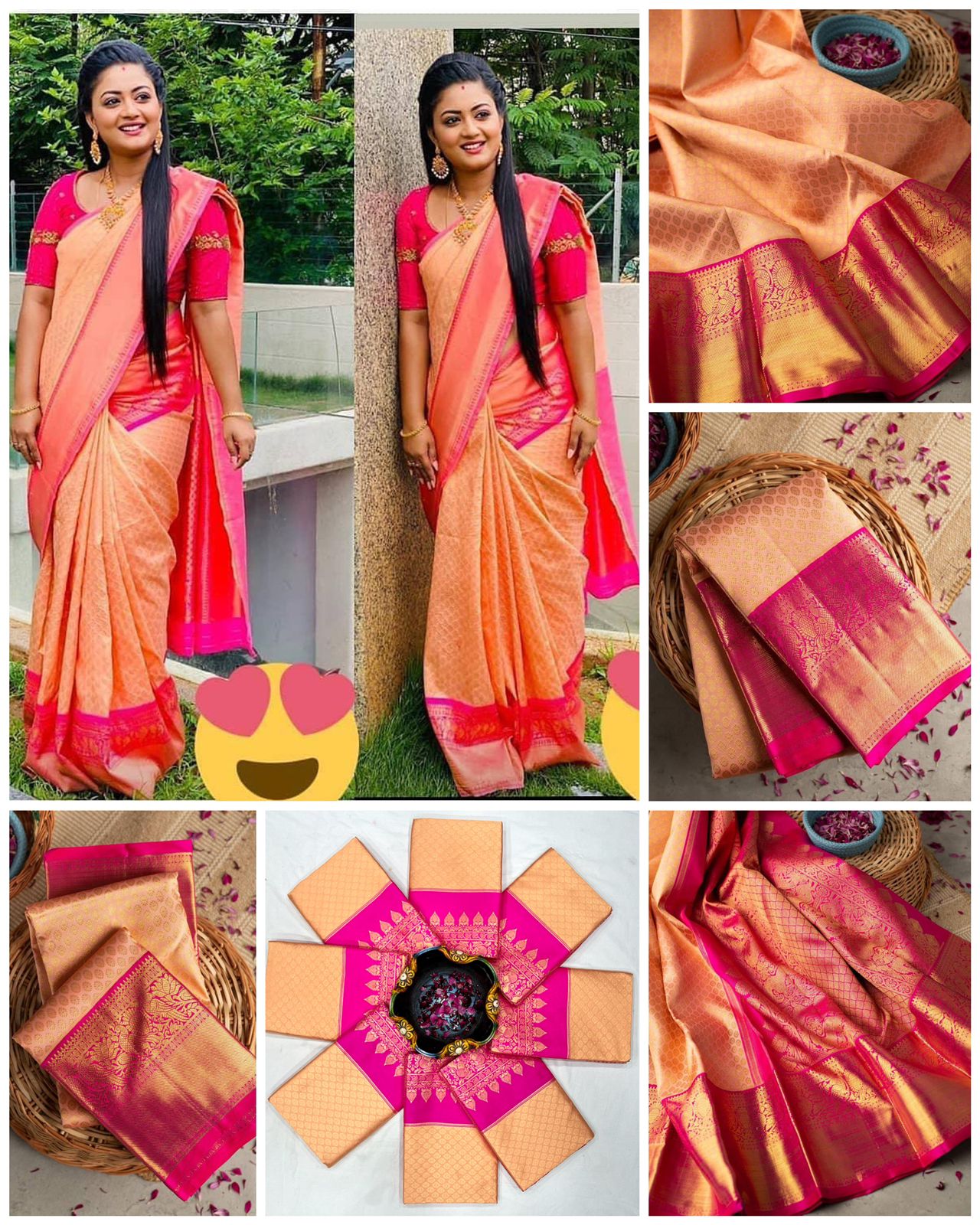 New Woven Stiped Banarasi Cotton Linen Silk Saree