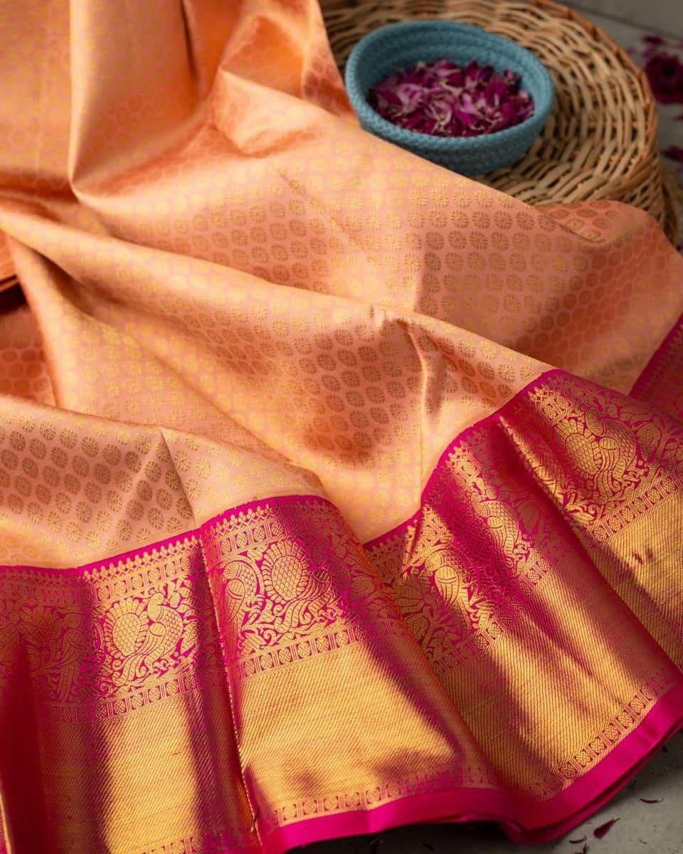 New Woven Stiped Banarasi Cotton Linen Silk Saree