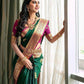 Woven Kanjivaram Pure Silk, Art Silk Saree  (Green)