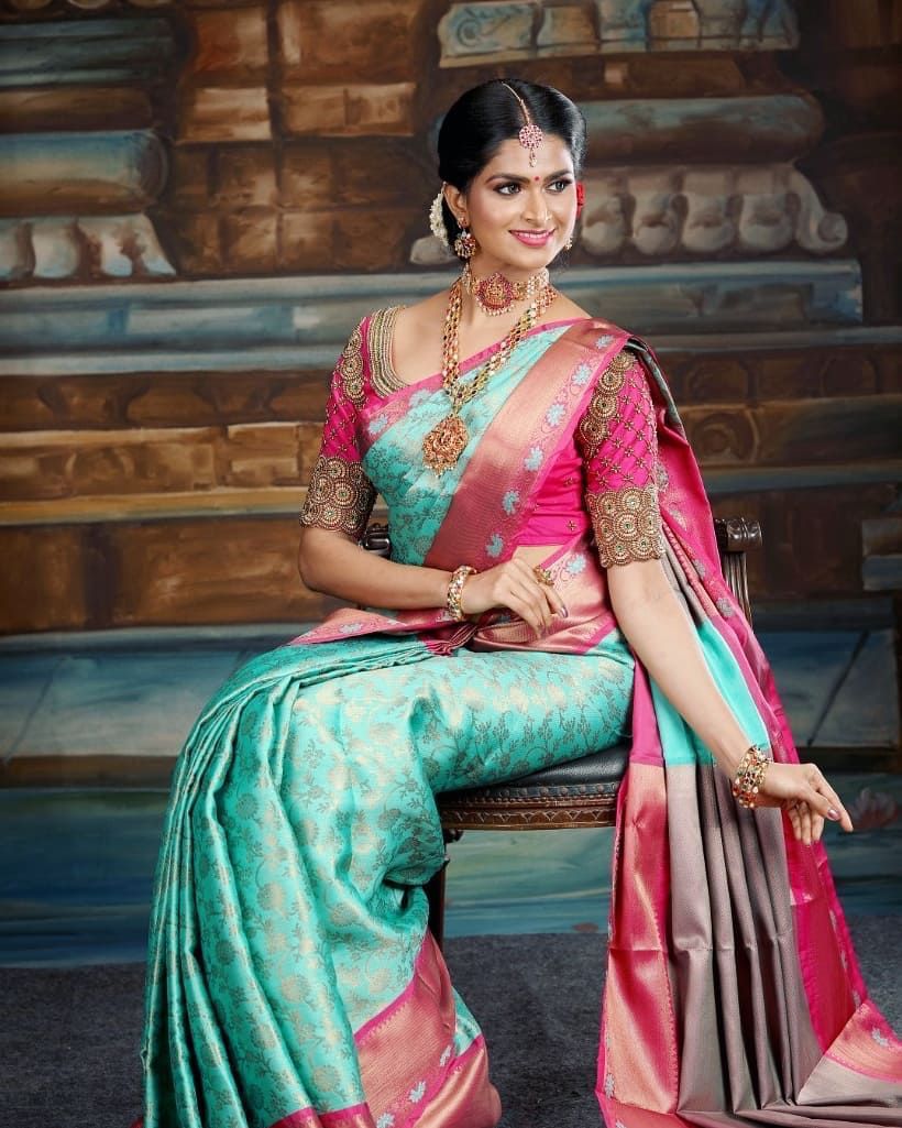 Self Design Assam Silk Jacquard Saree