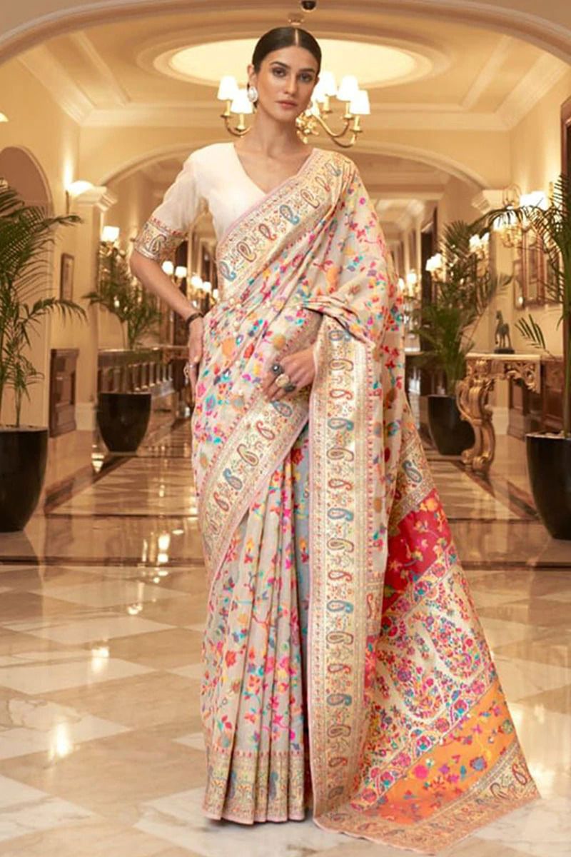 Floral Print Daily Wear Soft Silk Saree