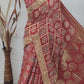 Ajrakh Print Rich Pallu Designer Saree