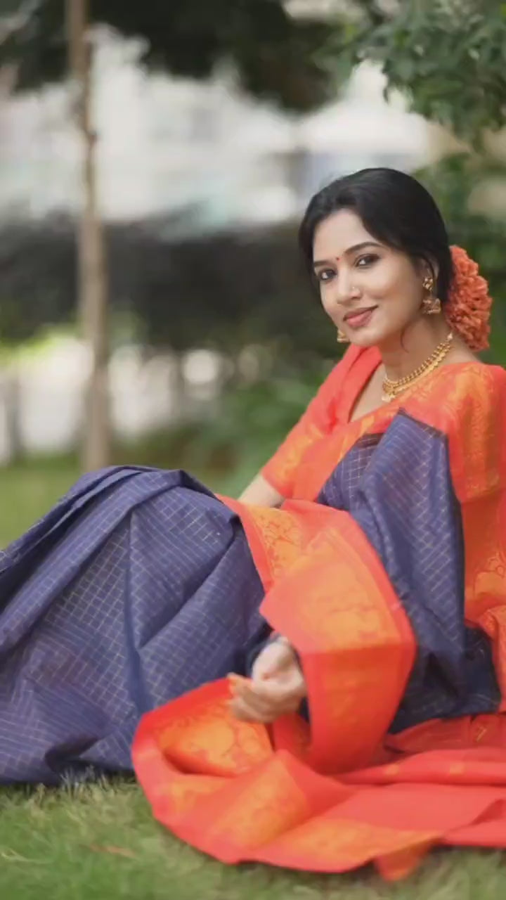 Pure Kanjivaram Saree with Matching Designer Blouse || Rooprekha – rooprekha