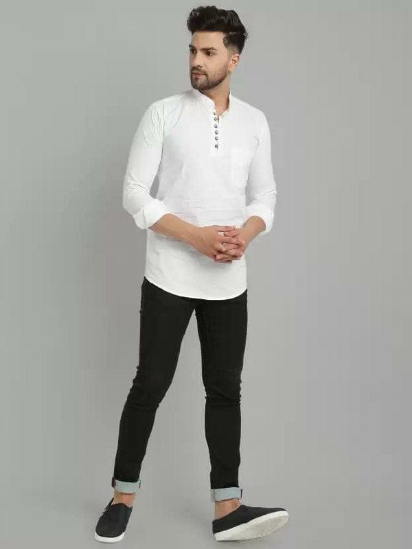 NEW  LAUNCHING  MEN'S EXCLUSIVE SHORT FULL SLEEVE KURTA