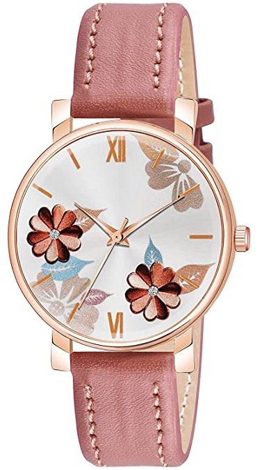 The Shopoholic Analog 6 Different Color Flowered Dial Watch for Womens and Girls Single and Combo Watches for Women and Girl