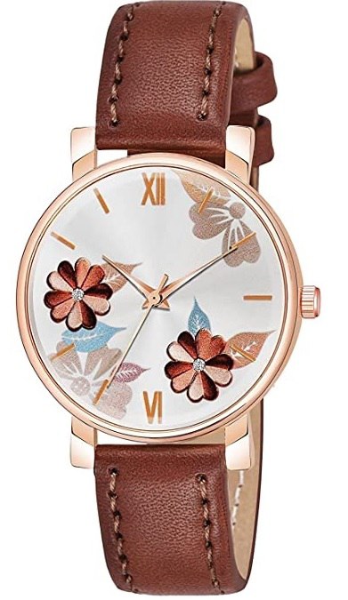 The Shopoholic Analog 6 Different Color Flowered Dial Watch for Womens and Girls Single and Combo Watches for Women and Girl