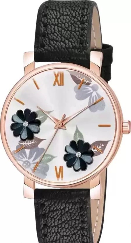 The Shopoholic Analog 6 Different Color Flowered Dial Watch for Womens and Girls Single and Combo Watches for Women and Girl