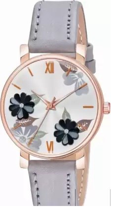 The Shopoholic Analog 6 Different Color Flowered Dial Watch for Womens and Girls Single and Combo Watches for Women and Girl