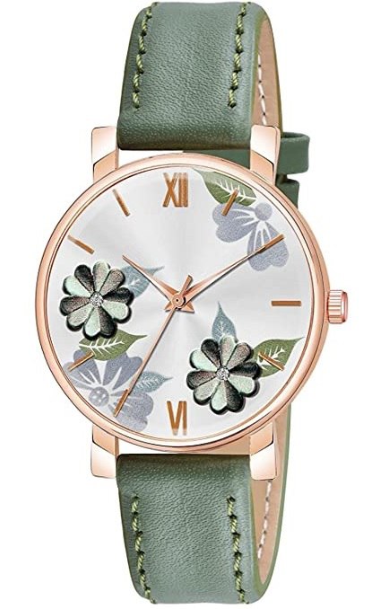 The Shopoholic Analog 6 Different Color Flowered Dial Watch for Womens and Girls Single and Combo Watches for Women and Girl