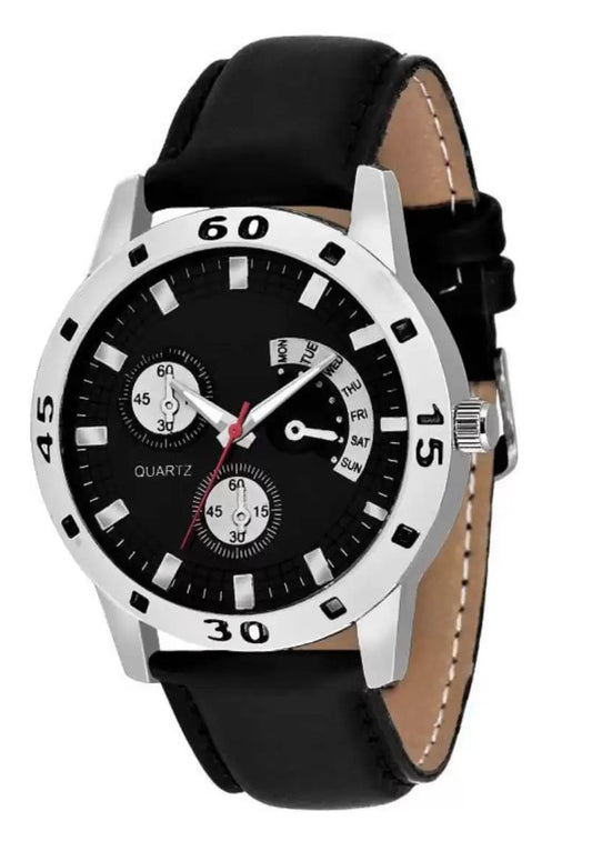 Analog Men's Watch White Dial  Colored Strap