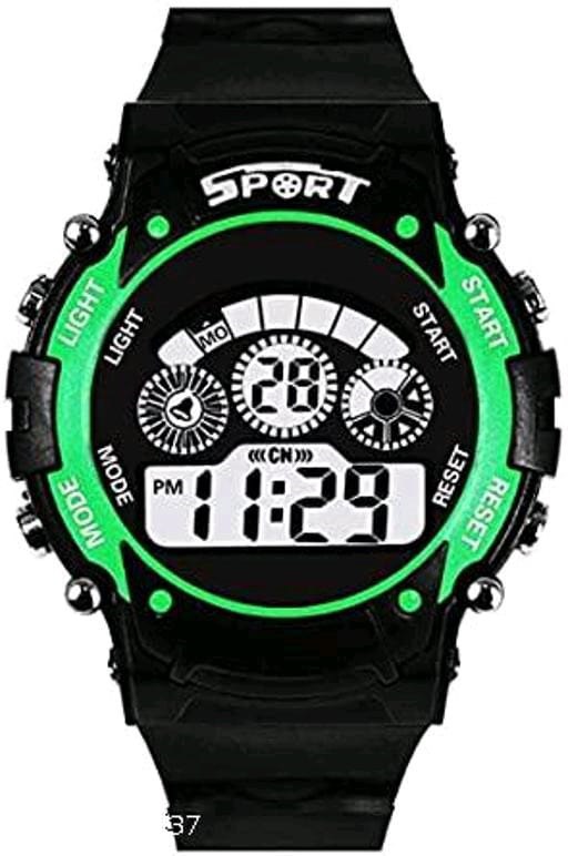 SF New Analog-Digital Black Round Dial Men's Casual Watch