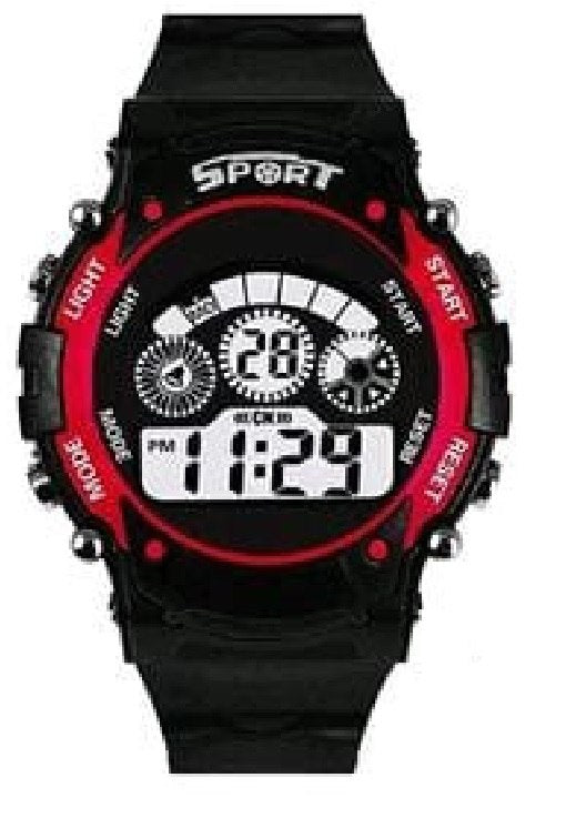 SF New Analog-Digital Black Round Dial Men's Casual Watch